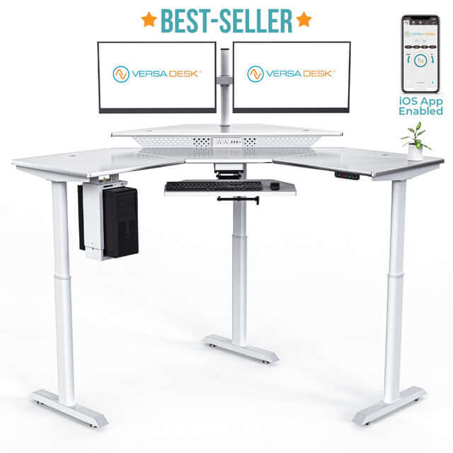 VersaTables PowerLift Corner Standing Desk VersaTables