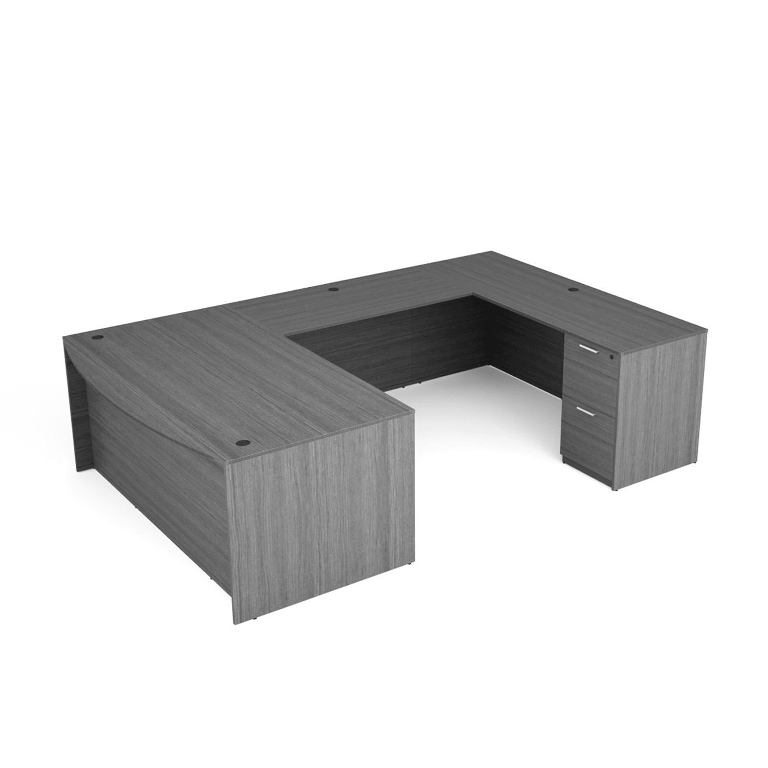 i5 Industries Kai U Shaped Bow Front Desk 71″ x 102″ Kai
