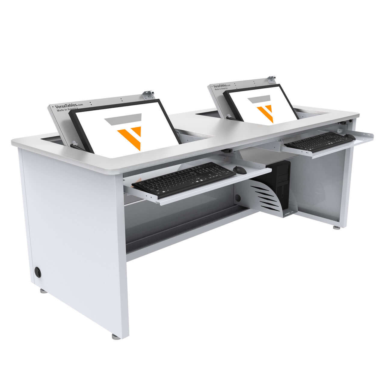 VersaTables Revolution Computer Desk-Enclosed VersaTables