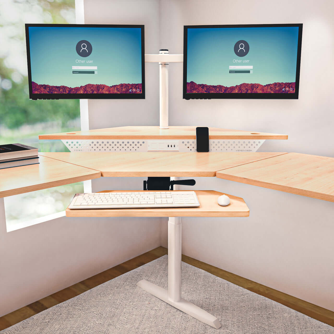 VersaTables PowerLift Corner Standing Desk VersaTables