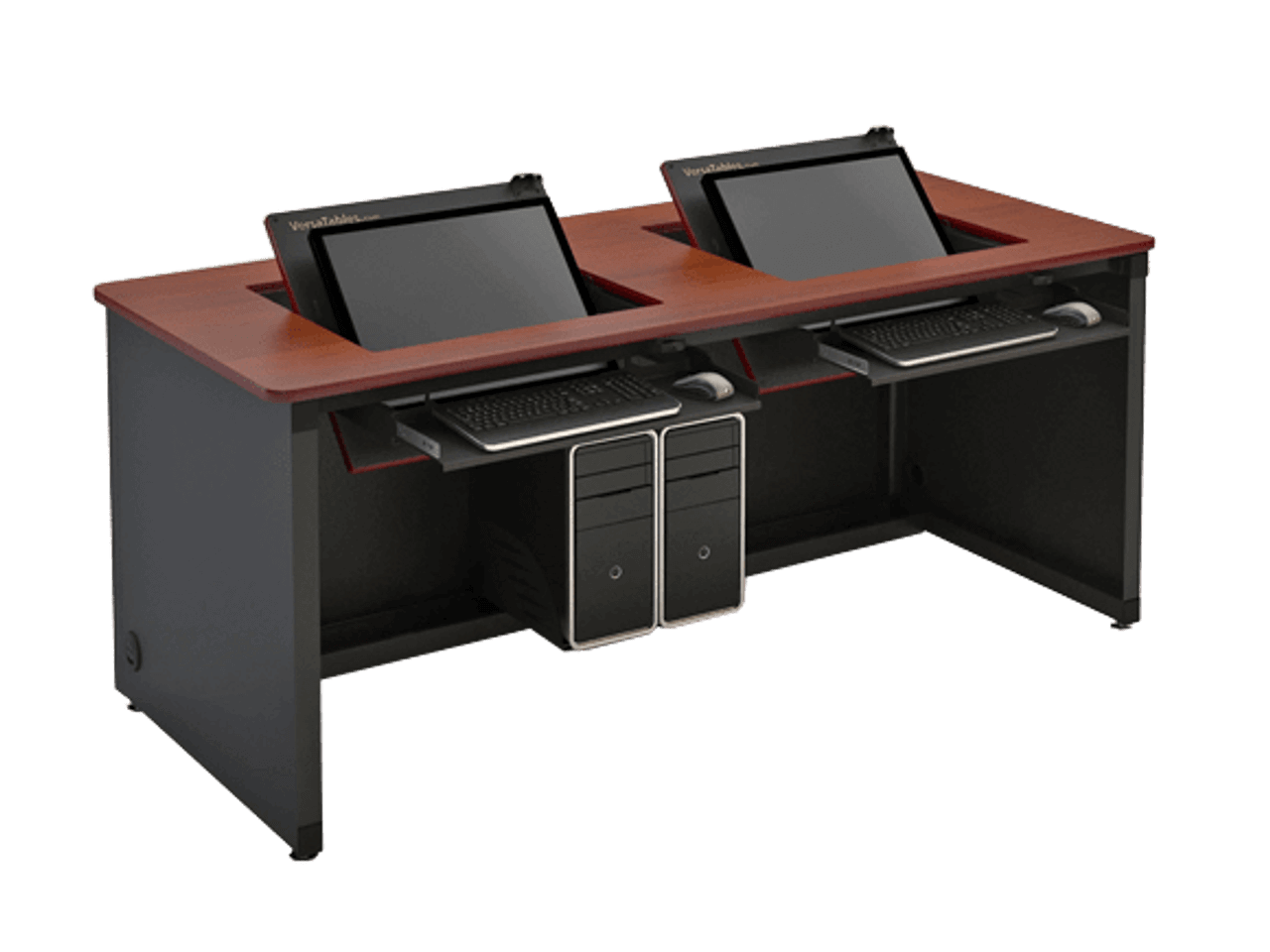 VersaTables Revolution Computer Desk-Enclosed VersaTables