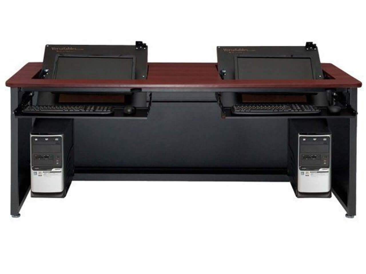 VersaTables Revolution Computer Desk-Enclosed VersaTables