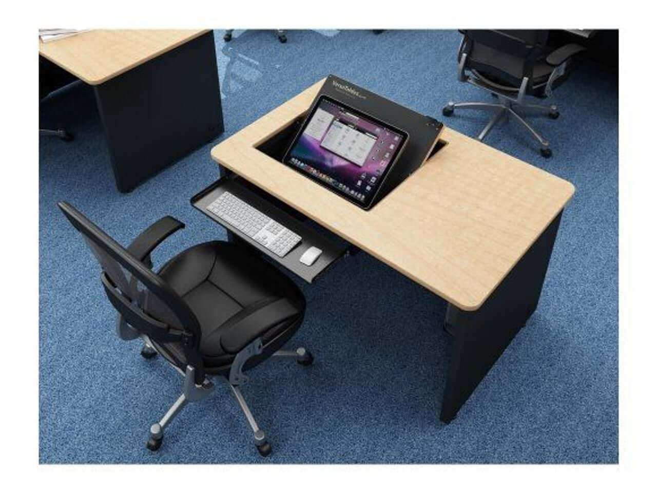VersaTables Revolution Computer Desk-Enclosed VersaTables