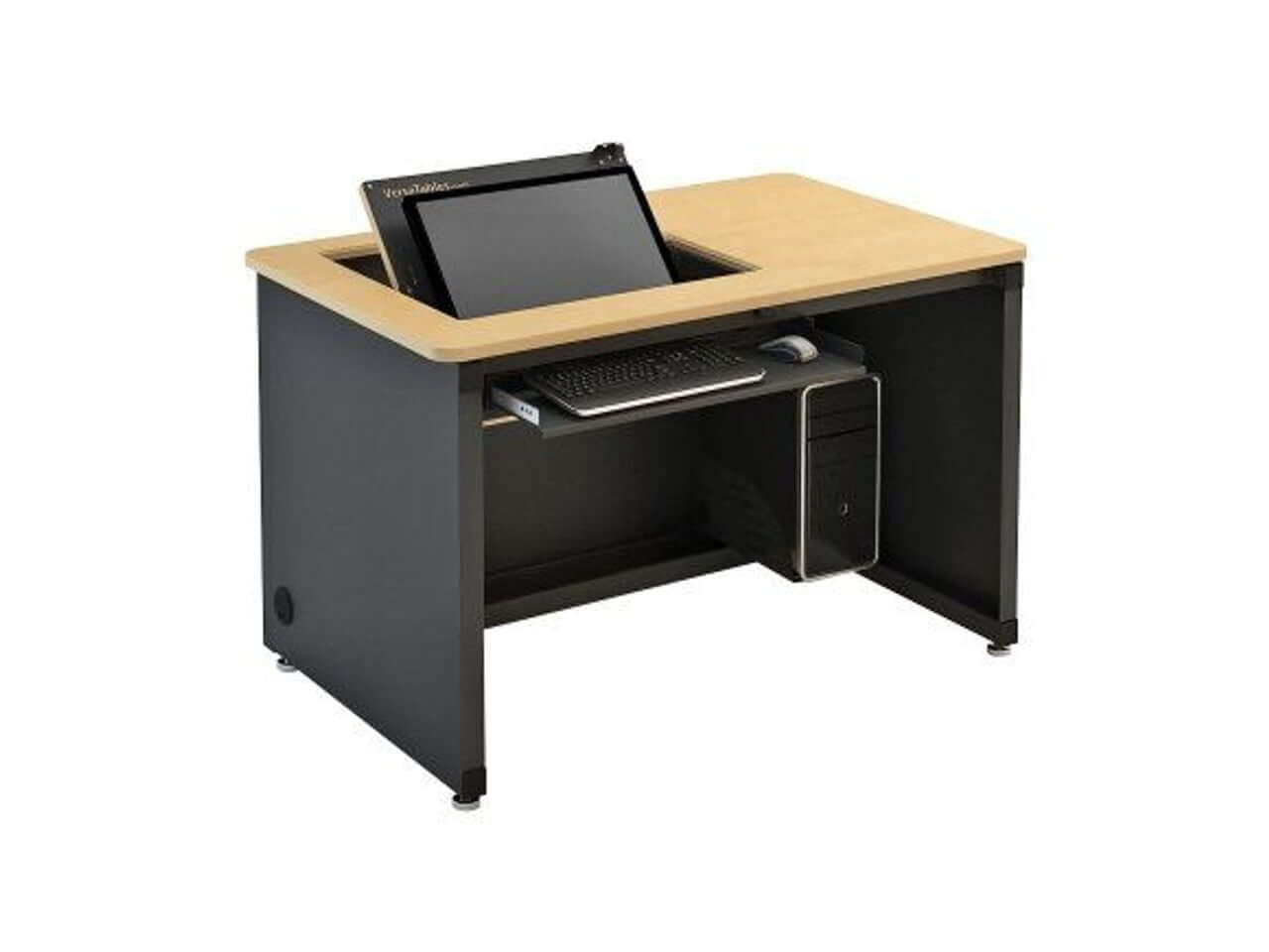 VersaTables Revolution Computer Desk-Enclosed VersaTables
