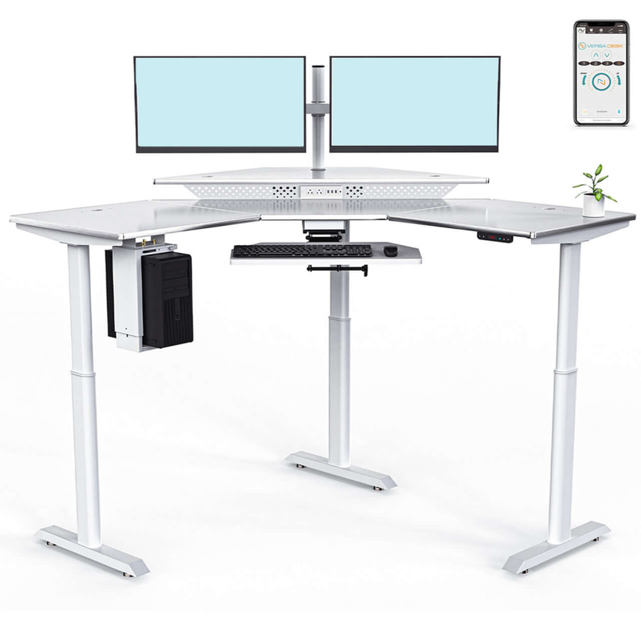 VersaTables PowerLift Corner Standing Desk VersaTables